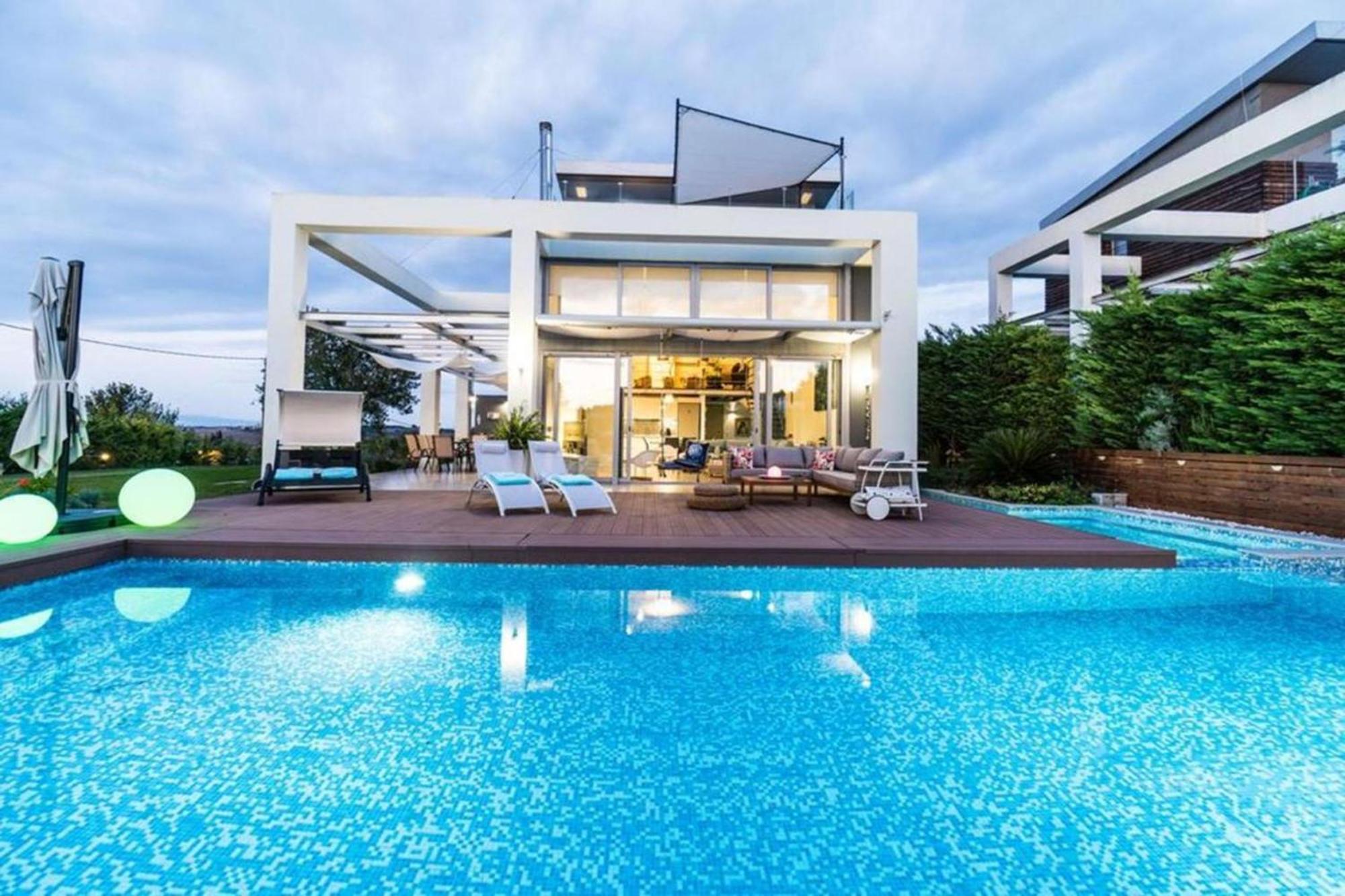 Island Villa Sani Sea View المظهر الخارجي الصورة